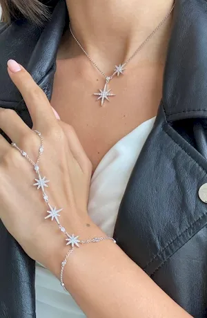 Колье «Две звезды»