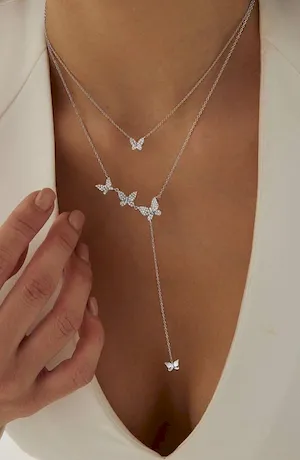 Подвеска ''Butterflies''  четыре бабочки
